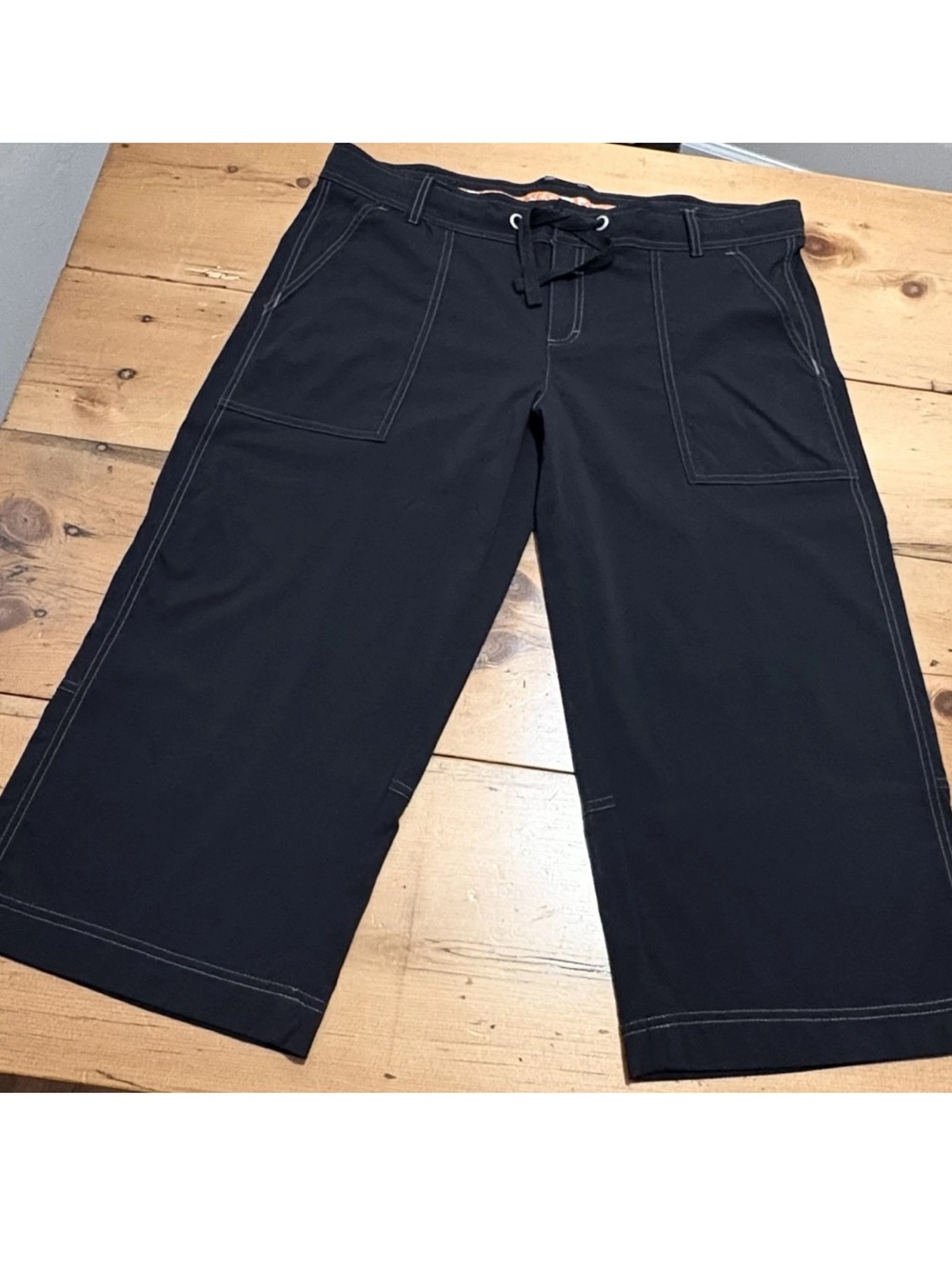 lucy flex Crop Wide Leg Pants - Stretch Drawstring